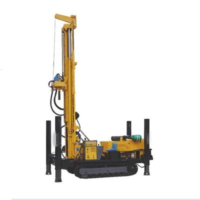 800米深孔全液壓柴油動(dòng)力打井 氣動(dòng)履帶水井鉆機(jī)
